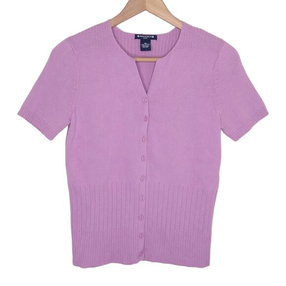 Y2K Pastel Purple Cardigan Sweater size Medium Petite - Picture 1 of 3